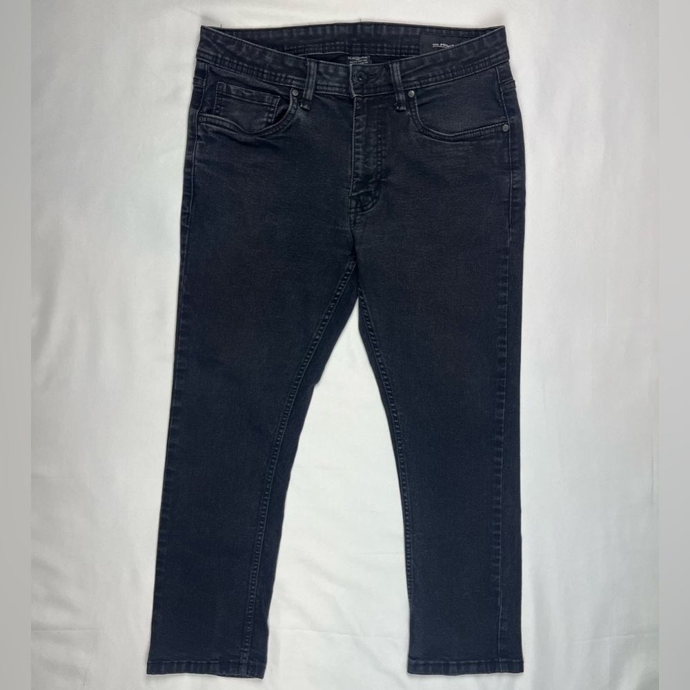 The Perfect Jean NYC Mens Slim Fit Jeans 31 x 26 Washed Black Denim C2